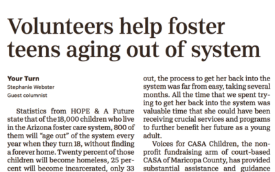 Volunteers help foster teens aging out of system